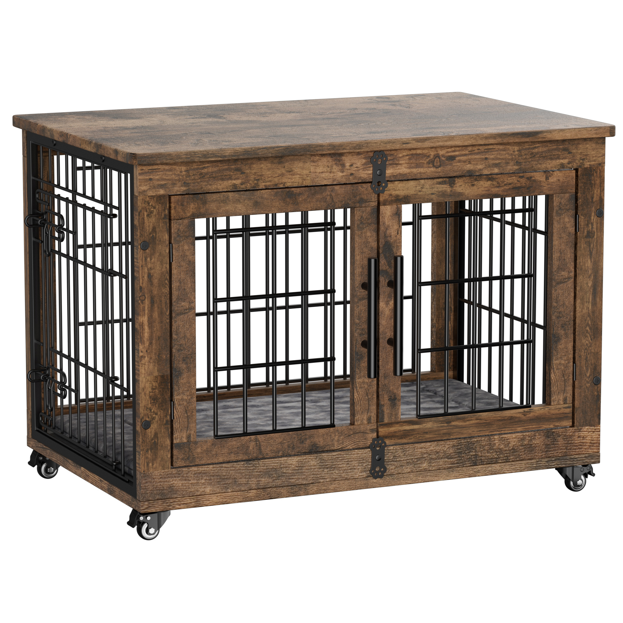 GIKPAL 32-Inch Dog Crate Furniture with Wheels photo 6