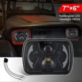 thumbnail image 2 of 1pcs H6054 7x6inch 5x7 Inch Led Projector Headlight Square Sealed Beam For Plym Wrangler Xj Yj, 2 of 5