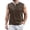 Brown, variant on European Solid Color Button Open Neck Pocket Men's Casual Loose Comfortable Foreign Trade Business Vest for Men