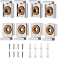 thumbnail image 1 of Soporte de montaje para espejo de pared, soporte para espejo, clip de montaje para espejo ajustable montado en la pared, para espejos de pared en baños y guardarropas, 8 piezas Sincero Electrónica, 1 of 5