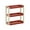 Red, variant on Space Saving 3 Tier Organizer Shelf Rack for Kitchen Cabinet, Bathroom Countertop, Spice Storage with Drainage Holes, Modular Design for Counter, Pantry, Dresser