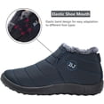 thumbnail image 3 of YAZI Winter Boots for Women Slip on Men's Snow Ankle Boots Lightweight Outdoor Footwear, 3 of 13