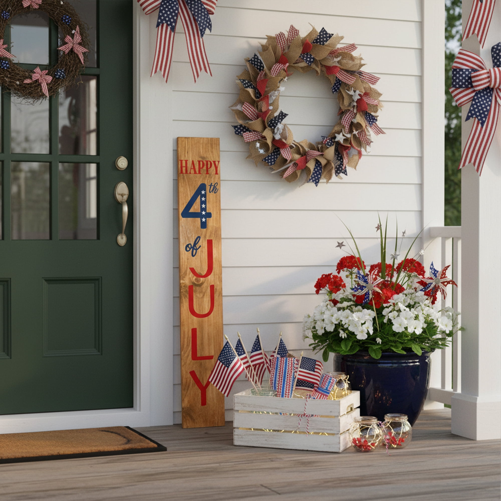 Calloway Mills 118874707 Happy 4th of July Porch leaner, 47" x 07"