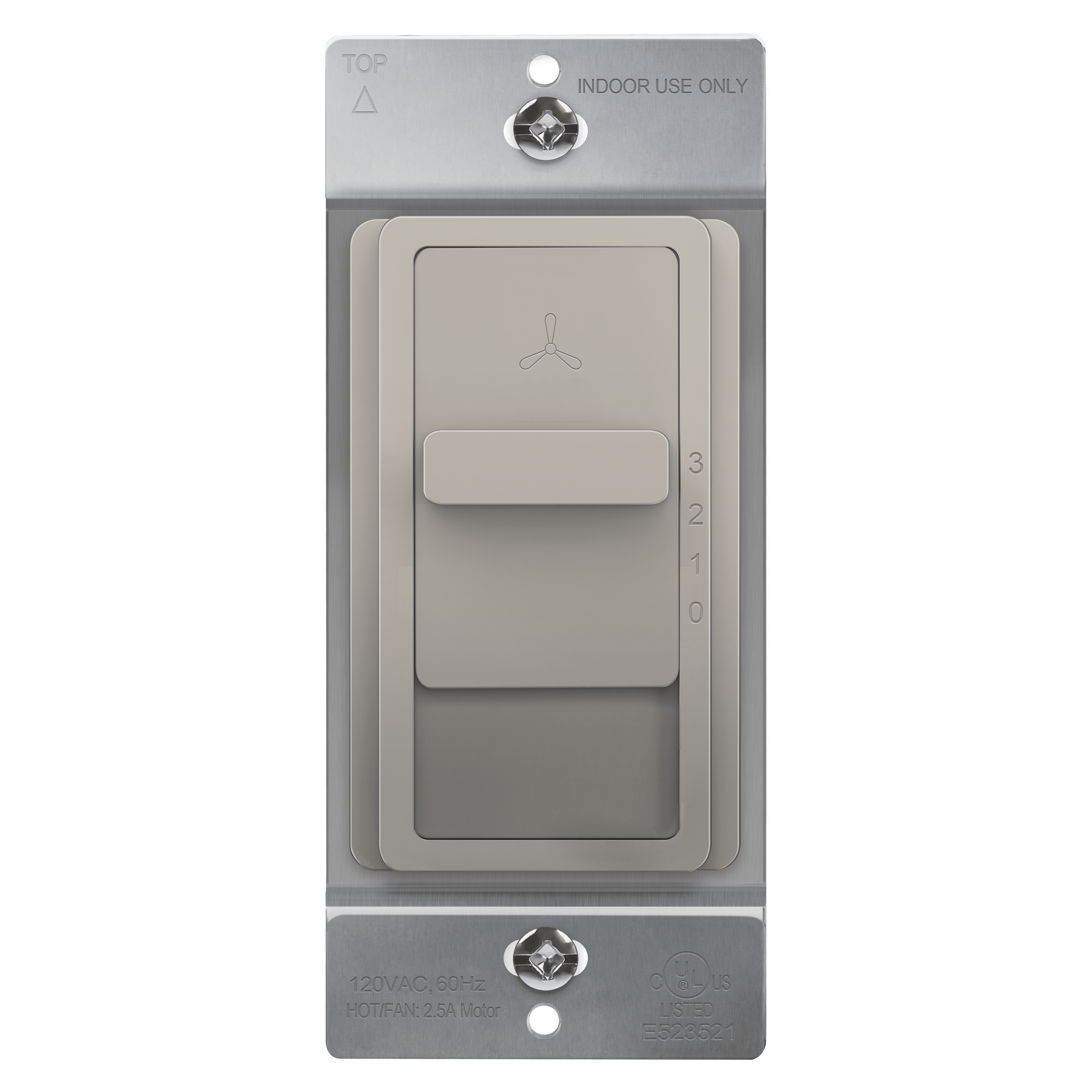 TOPGREENER Kalide Fan Speed Control Switch, 3Speed Fan Wall Switch