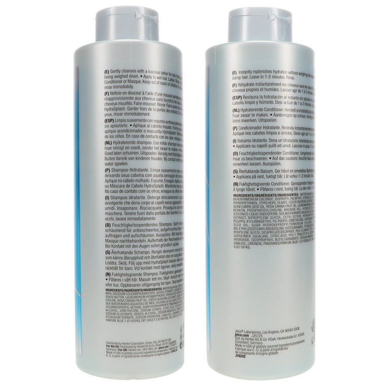 frelsen ophobe tonehøjde Joico HydraSplash Hydrating Shampoo 33.8 oz & HydraSplash Hydrating  Conditioner 33.8 oz Combo Pack - Walmart.com