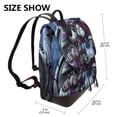 thumbnail image 2 of Goofa The Nightmare Before Christmas Pattern Leather Backpack Purse for Women Fashion Multipurpose Design Handbag Ladies Shoulder Bags Travel Backpack, 2 of 4