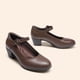 thumbnail image 3 of Zapatos Mary Jane DREAM PAIRS marrones con tacones bajos y gruesos talla 6.5, 3 of 8