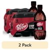 (2 pack) Dr Pepper Zero Sugar Soda Pop, 16 fl oz, 6 Pack Bottles