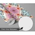 thumbnail image 6 of S4sassy Self Adhesive Wallpaper, Geometric Wallpaper, Pink Removable DIY Tile Pattern Wall Covering, Textured Peel and Stick Contact Paper for Entryway Accent Walls, Kitchen Backsplash (25"x60"), 6 of 8