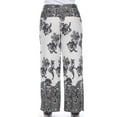 thumbnail image 5 of White Mark Women's Plus Size Floral Paisley Printed Palazzo Pants, 5 of 5