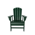 thumbnail image 4 of WestinTrends Malibu Adirondack Patio Dining Chairs, All-Weather Poly Lumber, Ergonomic Seat, 330-lb Capacity (Set of Two), Dark Green, 4 of 11