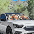 thumbnail image 6 of Chririnla Windshield Sun Shade Bright Blossom Car Sunshade UV Protection Heat Reflective Sun Visor Window Cover 28.5x25.5 in Automotive Windshield Shades for Women, 6 of 7