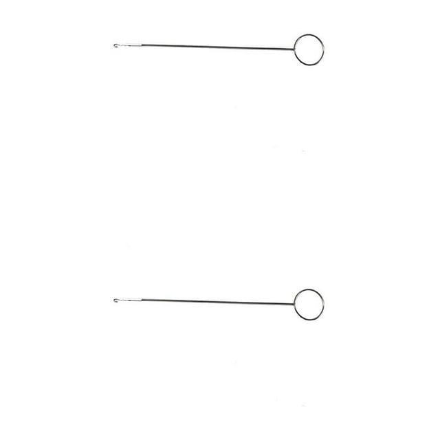 Decodeary Stainless Steel Crochet Hook Ergonomic Sewing Shop Needle Accessories Short 2Set