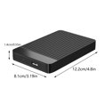 thumbnail image 3 of HBFAGFB Portable External Hard Drive Case Storage Containers Suitable for Outdoor Going Out Black, 3 of 3