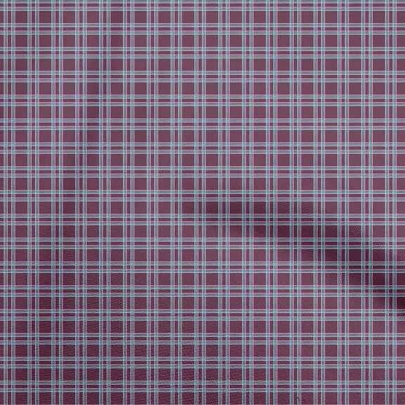 oneOone Georgette Viscose Purple Fabric Check Diy Clothing Quilting Fabric Print Fabric By Yard 42 Inch Wide