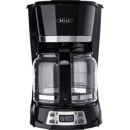 Bella - 12-Cup Programmable Coffee Maker - Black