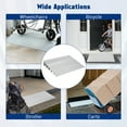 thumbnail image 6 of Mescukay 5" Rise Door Threshold Ramp, Aluminum Entry Ramp for Wheelchair Scooters, 700 LBS Load Capacity, 6 of 7
