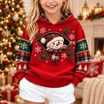 thumbnail image 2 of AWZXDE Girls Hooded Sweatshirt Cute Schnauzer Puppy Christmas Graphic Long Sleeve Hooded Top For Family Christmas Party And Holiday Photo Session, 2 of 6