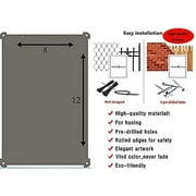 New Street Sign Warning Plaque Wall Decor Do Not Plow Snow Against Fence Parking for Sign Courtyard Decoration Office Sign Outdoor & Indoor Safety Aluminum Sign Inch