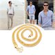 thumbnail image 4 of Collar de cadena de oro, para hombre, exagerado, básico, simple, cadena básica, collar de cadena básica, rendimiento comprobado, 4 of 10