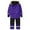 Purple, variant on XBASW Kid's Toddler Teen One-Piece Ski Suit Winter Warm Snow Jacket & Pants Set Windproof Thick Snowboarding Rain Coats for Girls Boys 1-15 Years