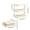 White, variant on COM1950s Folding Shelf, Kitchen Storage Rack, Space Saving Organizer for Countertop and Cabinet, Multifunctional Plastic Shelf for Home Use