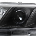 thumbnail image 6 of Spec-D Tuning Black Projector Headlights W/ Amber Reflector Compatible with 2007-2009 Toyota Camry, Left + Right Pair Headlamps Assembly, 6 of 7