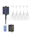 thumbnail image 3 of Qocolcyl 5 PCS Solar Hanging Firework 450 LED Lights, IP65 Waterproof Outdoor Pendant Lights with Remote, for Christmas Patio Wedding Party Yard, Xmas Holiday Decor and Home Decorations, 3 of 7