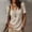 *Beige, variant on Women's Square Neck Short Sleeve Cinched Waist T-Shirt, Casual Form Fitting Basic Tee Beige,Women's Plus L