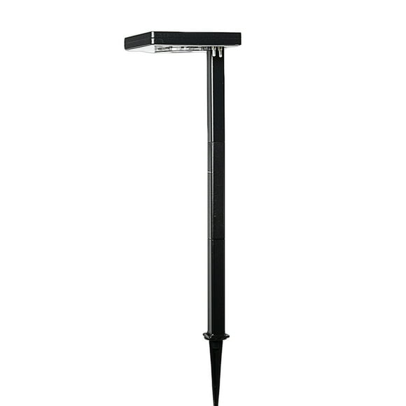 Contemporary Square Solar Path Light with 3 Ground Stake Mounting Options