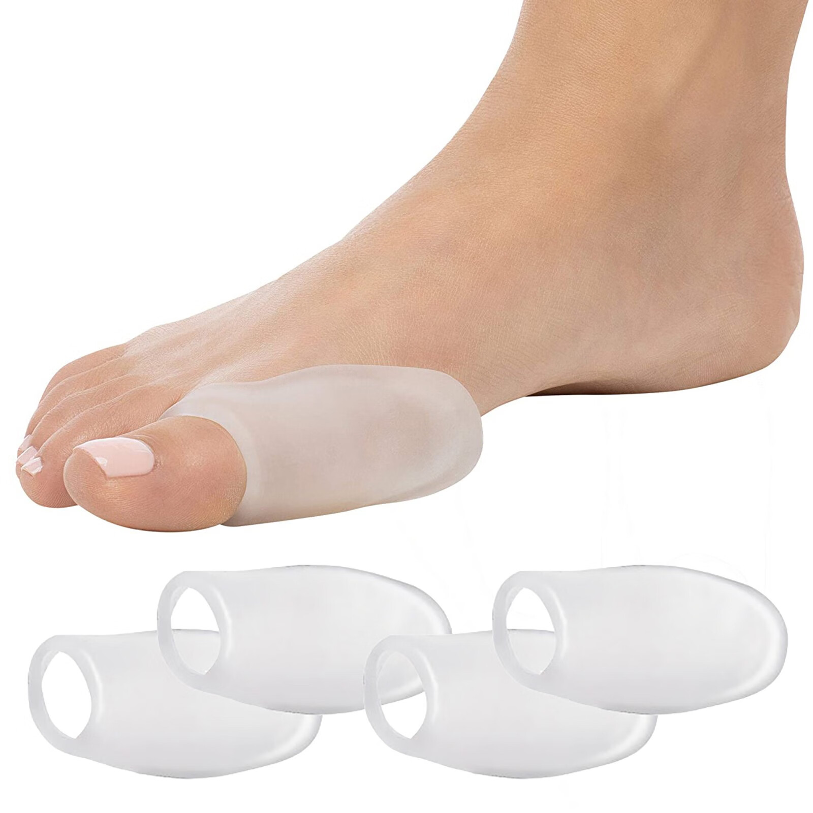 LBS Gel Bunion Protector Shield 4 Pcs of Bunion Pads and Cushions