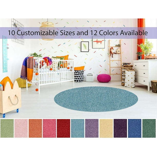 5' Round Soft Colorful and Cozy Children Choice Area Rugs for Bedroom