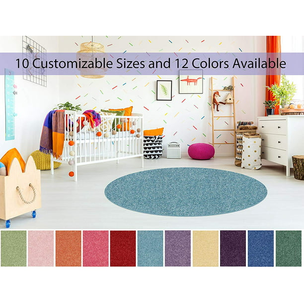 Round Soft Colorful And Cozy Children, 9 Round Area Rug