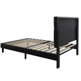 thumbnail image 6 of UHOMEPRO Twin Bed Frame with Headboard, Strong Wood Slat Support, No Box Spring Needed, Noise-Free, Black, 6 of 6