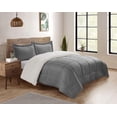 thumbnail image 1 of Reversible Mink & Berber Plush Sherpa Comforter Set, 1 of 3