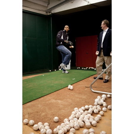 President Barack Obama Practices Before Throwing Out The First Pitch With St Louis Cardinals First Baseman Albert Pujols Not Pictured Before The Start Of The Major League Baseball All-Star Game In (Best 1st Baseman In Mlb)