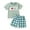 Green, variant on Toddler Boys Clothes Baby Boy Summer Kids Spring Plaid Print Short Sleeve Basketball 0 3 6 12 18 24 Months Tops And Shorts Shirt and Jogger 2PCS