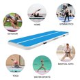 thumbnail image 4 of CHAMPIONPLUS Air Track 10ft 13ft 16ft 20ft Inflatable Air Tumble Track Gymnastics Tumbling Mat 4in 8in Thick Mats for Home Use/Training/Cheerleading/Water/Yoga Electric Air Pump, Blue White 20ft 8in, 4 of 7