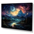 thumbnail image 2 of Designart "Abstract Mountain Majesty Grey and Yellow Lands I" Landscapes Wall Art - Modern Grey Abstract Landscapes Entryway Wall Art, 2 of 4