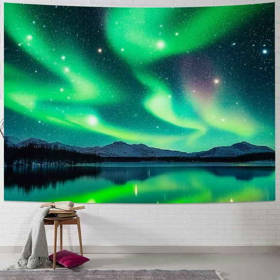 Autua Northern Lights Tapestry Magic Universe Starry Sky Tapestry, suitable for wall hanging 40x30inch