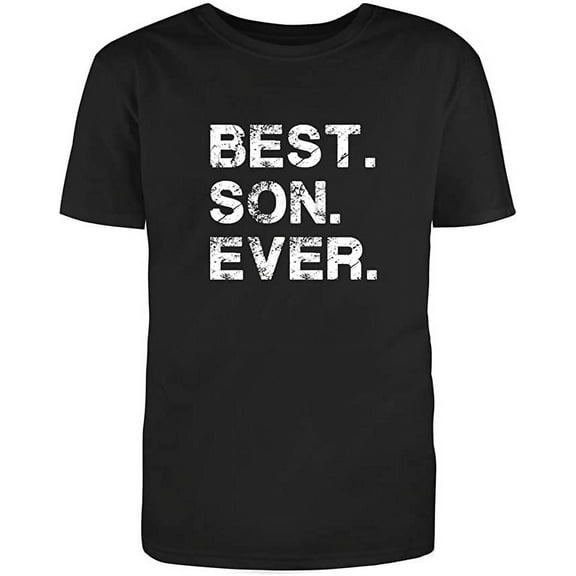 RedBarn Unisex Black Half Sleeves Cotton Best Son Ever Graphic Adult Humor Sarcastic Funny T Shirt