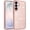 Rose Gold, variant on Phone Case for Samsung Galaxy S26 FE /Fan Edition Luxury Diamond Bling Sparkle Chrome Metallic Edge Shockproof Durable Protective Stylish Premium Hybrid Design Cover Purple