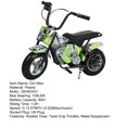 thumbnail image 3 of ZNNT 24V Electric Dirt Bike for Kids, 250W Electric Motorcycle up to 13.7 mph, Twist Grip Throttle, Metal Suspension, Rubber Tires, Mini Bike for Kids and Teens, Green, 3 of 9