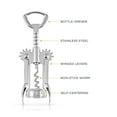 thumbnail image 3 of True Soar Chrome Winged Corkscrew Wine Opener Manual, Heavy Duty Cork Openers for Travel, Party, Home Bar Accessories, Bar Tools, Barware, Set of 1, 3 of 4