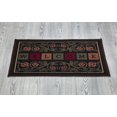 thumbnail image 1 of Ottomanson Ottohome Collection Non-Slip Rubberback Floral Border Design 20x30 Indoor/Outdoor Doormat, 20" x 30", Multicolor, 1 of 7