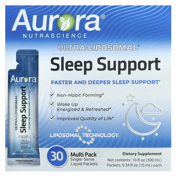 Aurora Nutrascience Ultra-Liposomal®, Sleep Support, 30 Packets, 0.34 fl oz (10 ml) Each