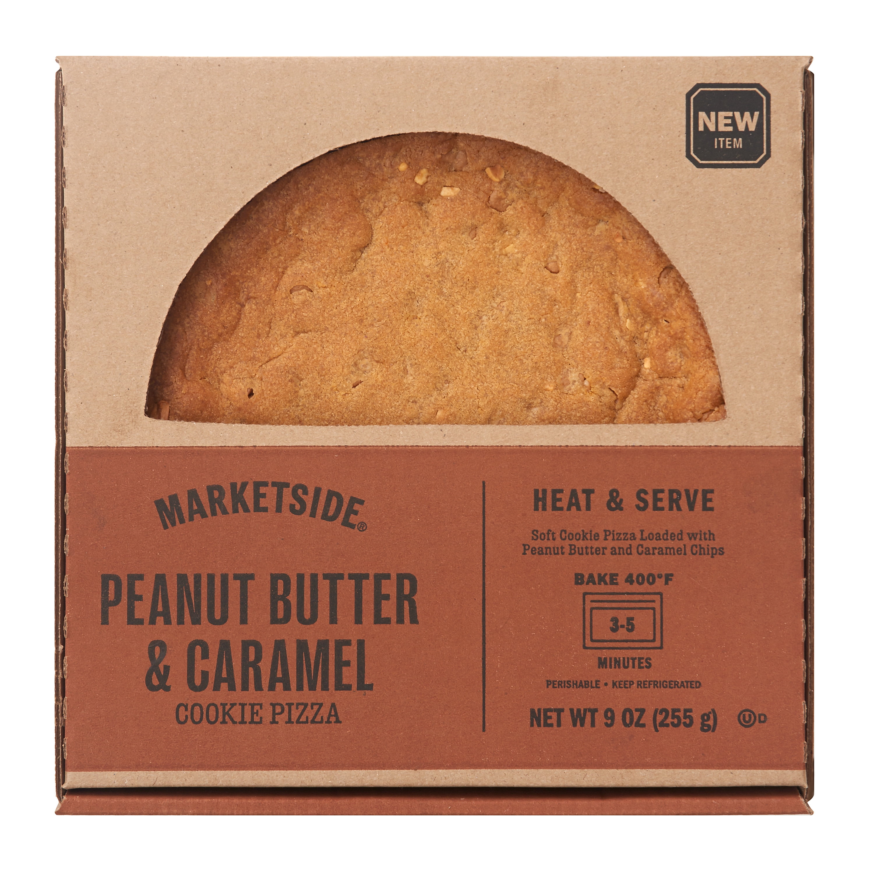 Marketside Peanut Butter and Caramel Cookie Pizza, 9 oz