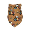 thumbnail image 3 of Easygdp Cartoon Tractor Pet Scarf, Dog Triangle Scarf, Printing Dog Bib, Handkerchief Scarf for Small Medium Large Dogs Cats Pets, 3 of 9
