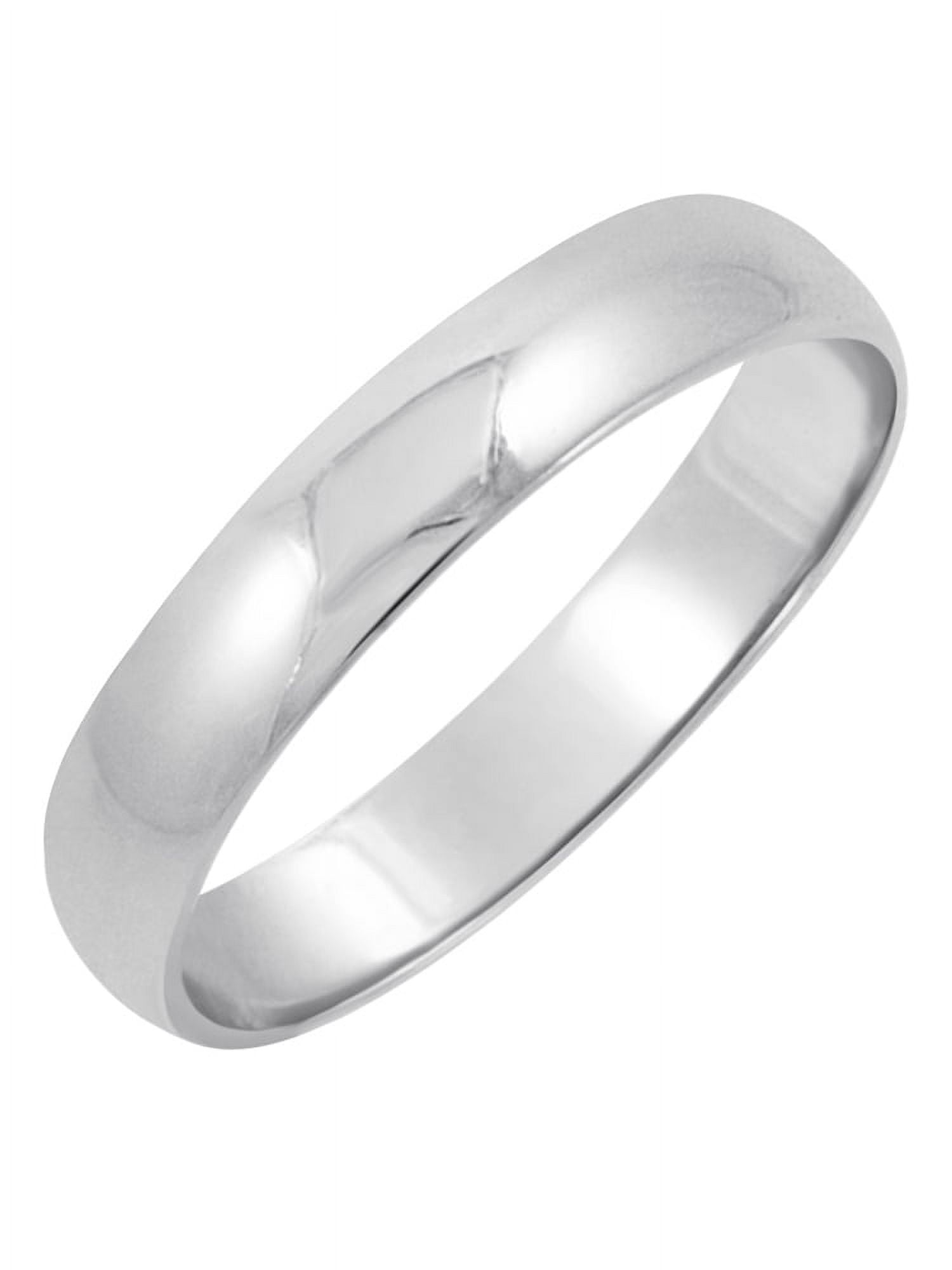 Men's 14K Gold Wedding Band – Classic 5mm Plain Ring In Yellow Or White Gold, Sizes 8–14