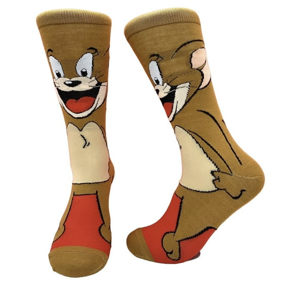 Cartoon Socks, Womens & Mens Fun Novelty Crew Character 360 Degree Artwork Designed Socks